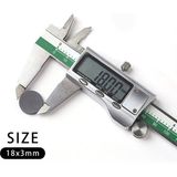Hdg 18X3 mm Yuvarlak Mıknatıs, Çok Amaçlı, Süsleme Mıknatısı, Ferrit Magnet -Kokulu Taş-Nişan Mıknatısı - 100 Adet - Siyah