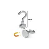 Hdg 2 Adet Çok Amaçlı Güçlü Neodyum Mıknatıs Manyetik Kanca Askı - 16 mm çap