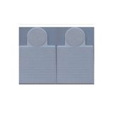 Hdg 2 Adet Ütü Ile Yapışan Boncuk Dizme Tablası Büyük Boy - Kare : 15,5 Cm - Daire : 8,5 Cm - Beyaz Renk
