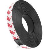 Hdg 75 cm - Yapışkanı Çok Güçlü Kalın Şerit Mıknatıs Magnet- Resim Mıknatısı Buzdolabı Magnet 20X1,7MM - 1 Adet - Siyah