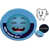 Hdg Bebek Hediyelik Hatıralık Süt Dişi Saklama Kutusu Diş Albümü - Özel Metal Kutuda - Seçenekli Ürün - Mavi