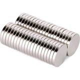 Hdg Çap 18MM x Kalınlık 2mm Yuvarlak Güçlü Neodyum Magnet Mıknatıs - 10 Adet - Gümüş