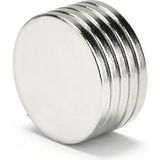Hdg Çap 18MM x Kalınlık 2mm Yuvarlak Güçlü Neodyum Magnet Mıknatıs - 2 Adet - Gümüş