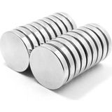 Hdg Çok Güçlü Neodyum Mıknatıs Yuvarlak Disk 30X5 mm - 5 Adet - Gümüş