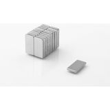 Hdg Dikdörtgen Güçlü Neodyum Mıknatıs - Neodyum Magnet - 20X10X2 mm -Adet Seçenekli - 10 Adet - Gümüş