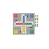 Hdg Manyetik Mıknatıslı Kızma Birader Oyunu Panosu 24cm X24 Cm - Ve Manyetik Oyun Taşları -