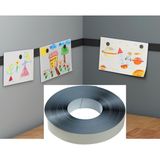 Hdg Mıknatıs Tutan Yapışkanlı Metal Şerit Bant Siyah - 2 cm Genişlik - 5 metre