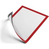 Hdg Mıknatıslı Şömiz Manyetik Evrak Tutucu Şeffaf Magnet Şömiz Dosya 30 x 42 cm - Kırmızı - 1 Adet