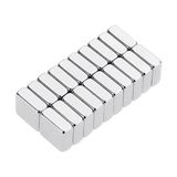 Hdg Neodyum Mıknatıs, Çap 10X10X5 mm Kare Magnet Süper Güçlü Magnet - 20 Adet - Gümüş