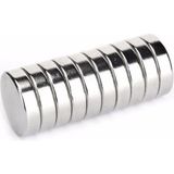 Hdg Neodyum Mıknatıs D20X5 mm - 5 Adet - Gümüş