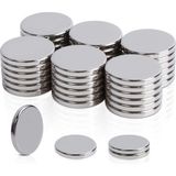 Hdg Neodyum Mıknatıs Dekoratif Magnet Güçlü Çekim 12 x 1.5 mm - 100 Adet - Gümüş