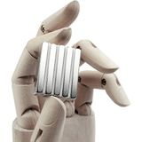 Hdg Neodyum Mıknatıs Dekoratif Magnet Güçlü Çekim 30 x 10 x 4 mm - 20 Adet - Gümüş