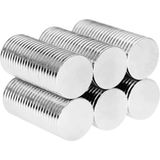 Hdg Neodyum Mıknatıs Magnet Güçlü Çekim Yuvarlak - 10 Adet - 15x1,5 mm - Gümüş