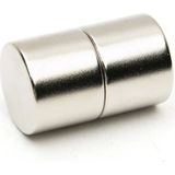 Hdg Neodyum Mıknatıs Magnet Silindir 20X20 mm ( 2 cm Çap - 2 cm Kalınlık ) - 5 Adet - Gümüş