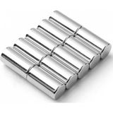 Hdg Silindir Neodyum Mıknatıs Magnet 10X20 mm - Çok Amaçlı Çok Güçlü Mıknatıs - 2 Adet - Gümüş