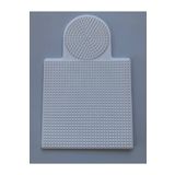 hdg Ütü Ile Yapışan Boncuk Dizme Tablası Büyük Boy - Kare : 15,5 cm - Daire : 8,5 cm - BEYAZ RENK