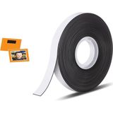Hdg Yapışkanı Çok Güçlü Şerit Mıknatıs Magnet -Resim Mıknatısı Buzdolabı Magnet 1,5 cm Genişlik - 1 metre - Siyah