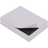 Hdg Yapışkanlı Fotoğraf Magneti, 6cm X9 cm Tabaka Plaka Magnet Mıknatıs - 25 Adet - Koyu Kahverengi