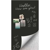 Hdg Yapışkanlı Manyetik Yazı Tahtası Siyah - 35X61 cm - Tebeşir ve Magnet Hediyeli - Mıknatıs Tutar