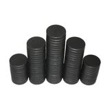 Hdg Yuvarlak Mıknatıs Siyah Süsleme Mıknatısı 15X3 mm Ferrit Süs Magnet - 20 Adet