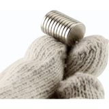 Hdg Yuvarlak Neodyum Mıknatıs Magnet 15X2 mm - Far Temizleme ve Magnet Mıknatısı - 10 Adet - Gümüş