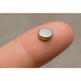 Hdg Yuvarlak Neodyum Mıknatıs Magnet 4X2MMÇAP -4mm Genişlik -2mm Kalınlık - 10 Adet - Gümüş