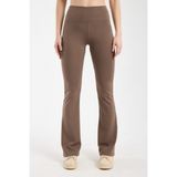 Hdm Kadın Yüksek Bel Toparlayıcı Cappuccino İspanyol Paça Tayt - H5612 - XL