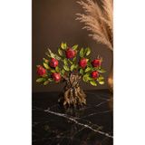 Hdmarketim.com Dekoratif Nar Ağacı Biblo Bereket Objesi 21x26 cm Salon Ofis Masa Dekoru