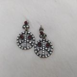 Hdmarketim Otantik Osmanlı Motifli Swarovski Taşlı Işıltılı Hürrem Sultan Modern Eskitme Küpe