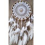 Hdmarketim Pamuk Elişi Düş Kapanı Dreamcatcher Kuş Tüyü Duvar Süsü