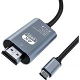 HDMI Çevirici Usb-C HDMI 4K 30Hz 200CM Adaptör USB C H-Dmı Uyumlu Thunderbolt Type-C To 2 Metre Kablo Uzunluğu ZR853