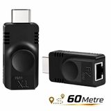 Hdmi Extender 60 Metre Cat5e Cat6 Ethernet Kablo Uzatma Uzatıcı Aparatı Adaptör