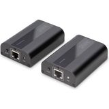 HDMI Extender - Ultra Hd, 4k, 60Hz - Set (Verici/alıcı) - 60 M'ye Kadar Menzil - Patch Kablosu (Cat 6, Cat 6A, Cat 7) - Siyah - Option-1 - Ahşap