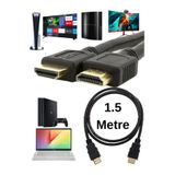 Hdmı Kablo 1.5 Metre 4K Hdmı Kablo | Ps3 Ps4 Ps5 Tv Laptop Pc Uyumlu