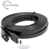 HDMI Kablo 4K Full Hd 3D Destekli 3840*2160 Yassı Flat Slim Kablo 10 Metre