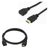 HDMI Kablo Erkek-Dişi 30 cm Uzatma (Mini Hd Recevier Için)