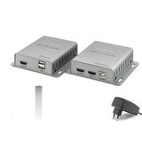 Hdmi Kvm Extender 4K 60 M - Gümüş Hdx1355