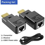 HDMI RJ45 Cat5 6 Extender Uzatıcı Güç Destekli Uzatma Aparatı Adaptör