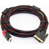 Hdmi To Dvi 24+1 Çevirici Dönüştürücü Monitör Kablosu 1.5 Metre