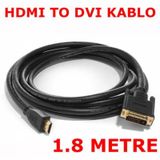 Hdmi to Dvi Görüntü Ses Kablo 1.8 Mt Bağlantı Kablosu TV LCD LED
