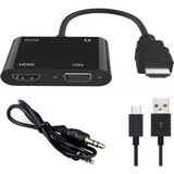 HDMI To HDMI + VGA Monitör Çevirici Ps4 Dönüştürücü Switch Splitter Adaptör