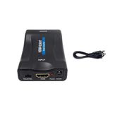 HDMI to SCART Aktif Çevirici Dönüştürücü Adaptör, Av Video Çevirici, (SCARTI HDMI DÖNÜŞTÜRMEZ)