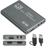 HDMI to USB 3.0 Video Capture Kartı Ses ve Görüntü Yakalama | 4K 60FPS Görüntü Aktarma, Ekstra Güç Gerektirmez, PS3 PS4 PS5 Xbox, Windows ve OS X ile Uyumlu Yayın Kayıt Cihazı, ZR1285, Gri