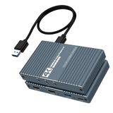 HDMI to USB 3.0 Video Capture Kartı Ses ve Görüntü Yakalama | 4K 60FPS Görüntü Aktarma,Mikser Kulaklık Mikrofon Girişli, PS3 PS4 PS5 Xbox, Windows OS ve OS X ile Uyumlu Yayın Kayıt Cihazı, ZR1284, Gri