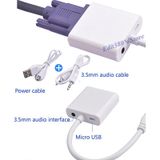 Hdmi to VGA Kablo Ses Çevirici Micro USB Güç PS3 PS4 XBOX 360 Pi