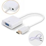 HDMI To VGA Ses Çıkışlı Kablo Çevirici Dönüştürücü Adaptör - Standart