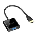 HDMI To Vga, Ses ve Micro USB Çıkışlı Çevirici Adaptör - Çok Renkli