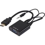 Hdmı To Vga+Audio Çevirici - 1 Adet - Ahşap