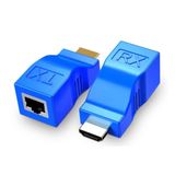 HDMI Uzatma Seti, CAT5e/CAT6 Kablo ile 30 Metre, 1080p Full HD Destekli, Alıcı ve Verici
