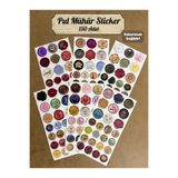 hdsticker 150 Adet Retro Pul Mühür Sticker Seti Vintage Etiket Karışık Desen Hediye Davetiye Defter Süsleme